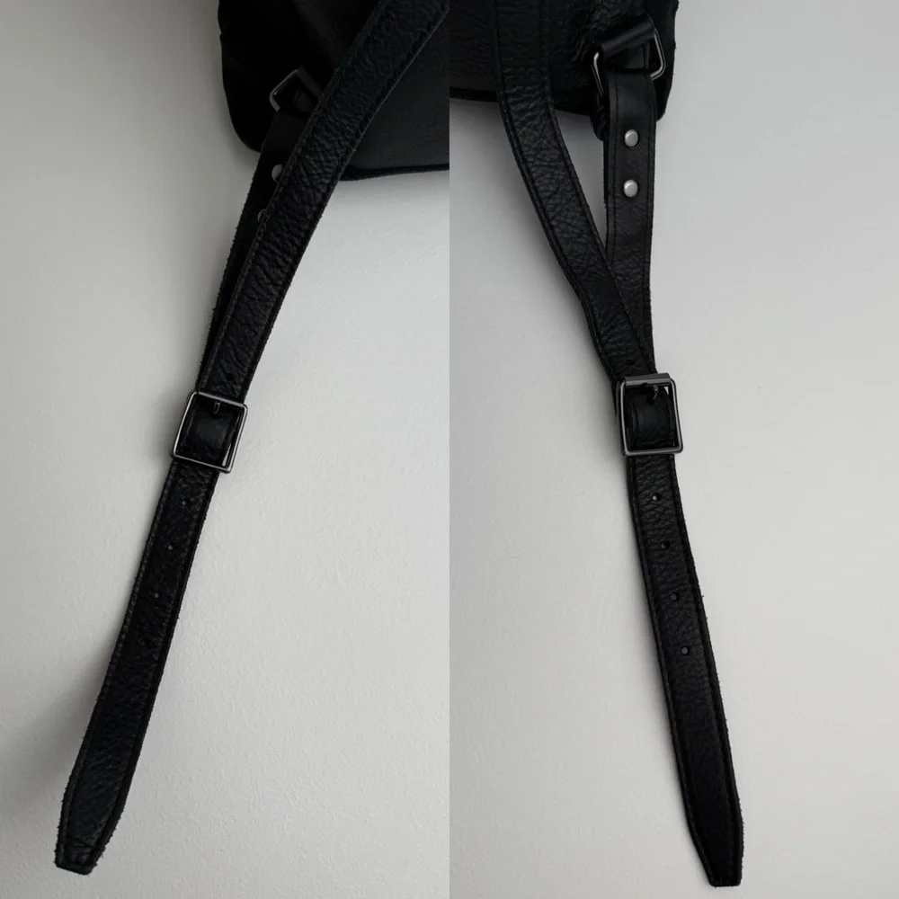Dr. Martens Harness Backpack Black Leather Slouch Bag